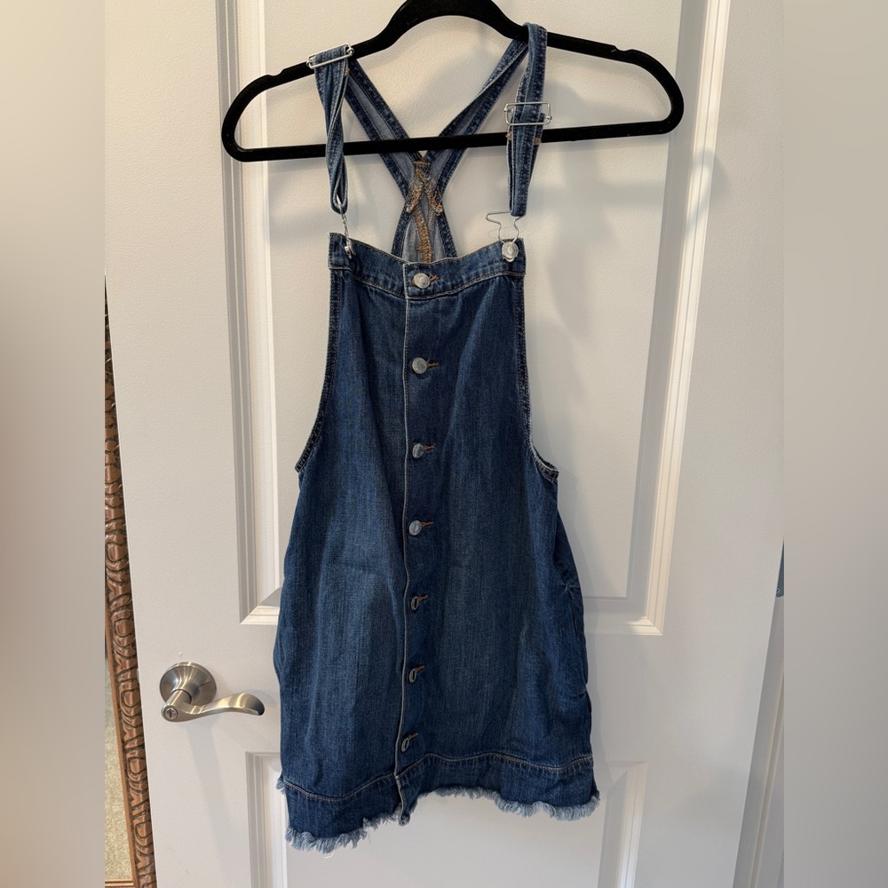 American Eagle denim button down dress